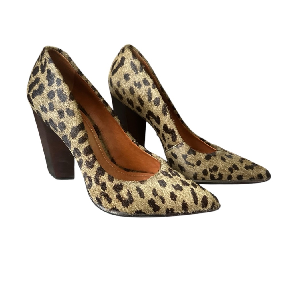 🐆Carrano Leopard Print Fur Heels🐆